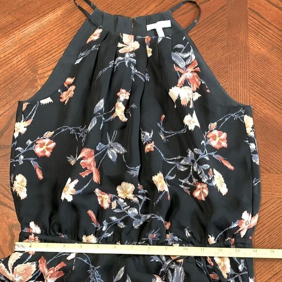 JOIE Makana Floral Dress halter dress elastic waist pleated neckline lined Small - Picture 7 of 11
